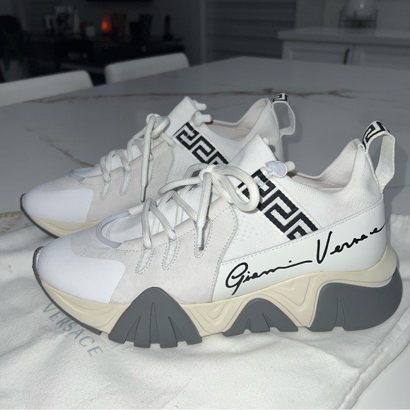 Versace Shoes - Versace Squalo Printed Sneakers